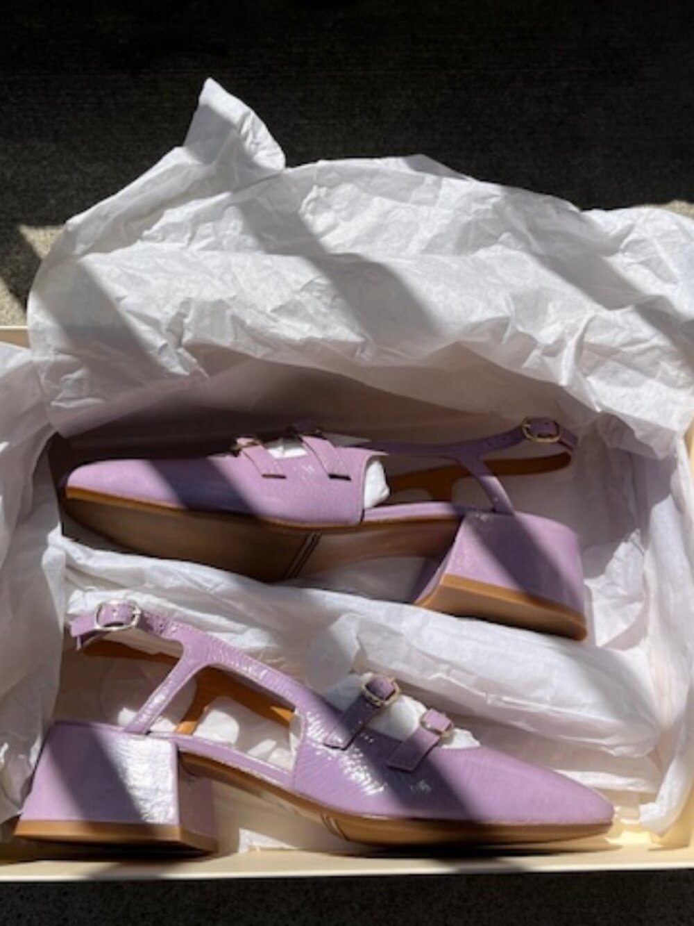 Sezane Paula Babies, Patent Lilac, 36/6, BNWT. - Picture 11 of 11